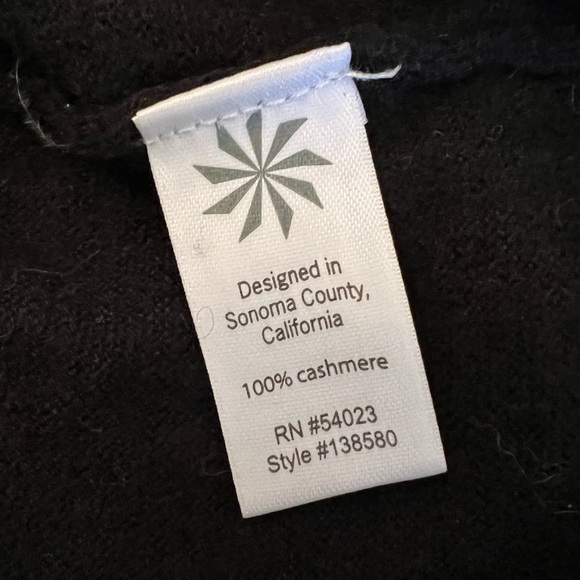 Athleta “Drishti” Drape Back 100% Cashmere Sweater - Picture 7 of 8